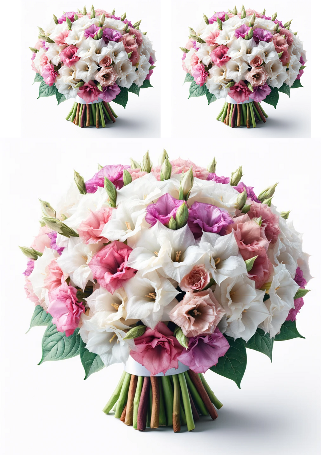 Rice Paper For Decoupage Bouquet of Flowers Collage Cat No. 686