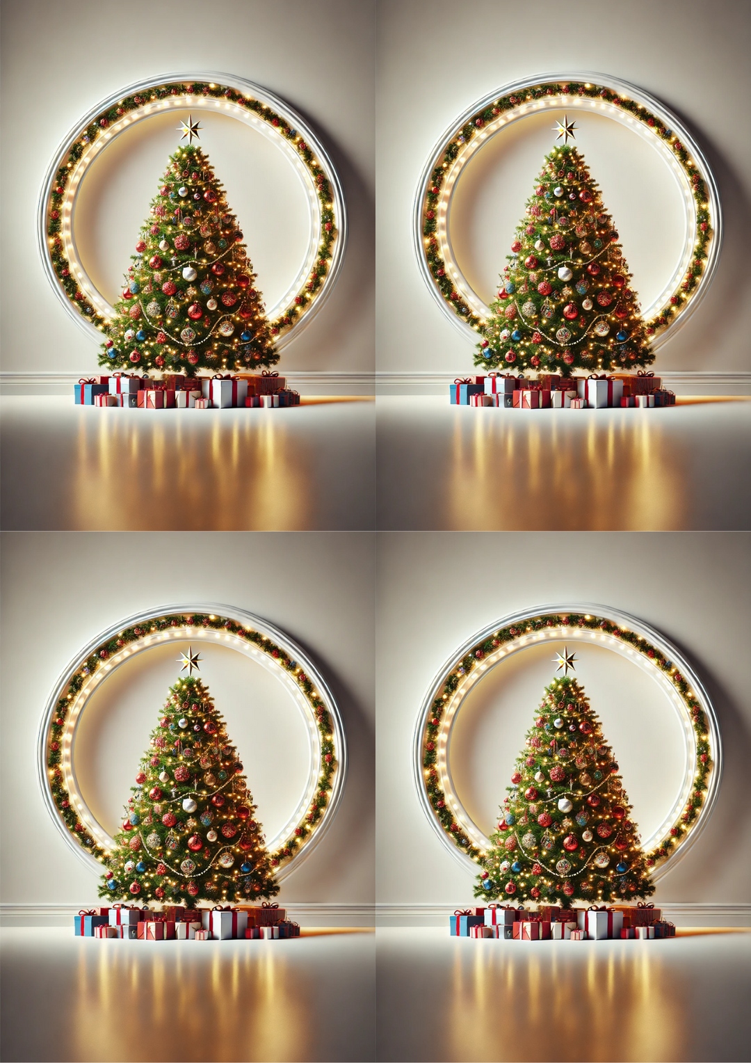 Rice Paper for Decoupage Christmas Tree In Room Collage Cat. No. 1502