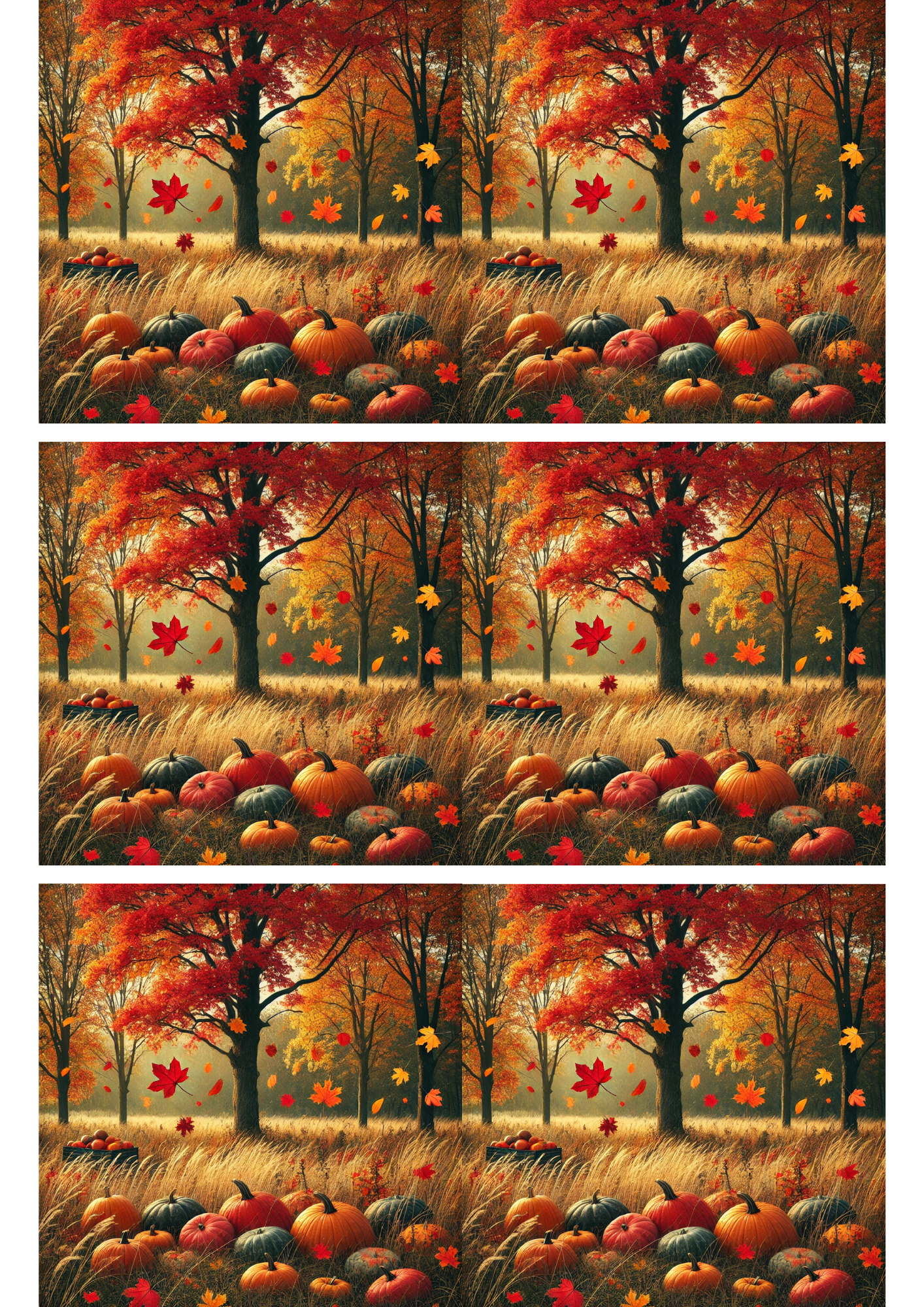 Rice Paper For Decoupage Pumpkins 2 Collage Cat. No. 2569