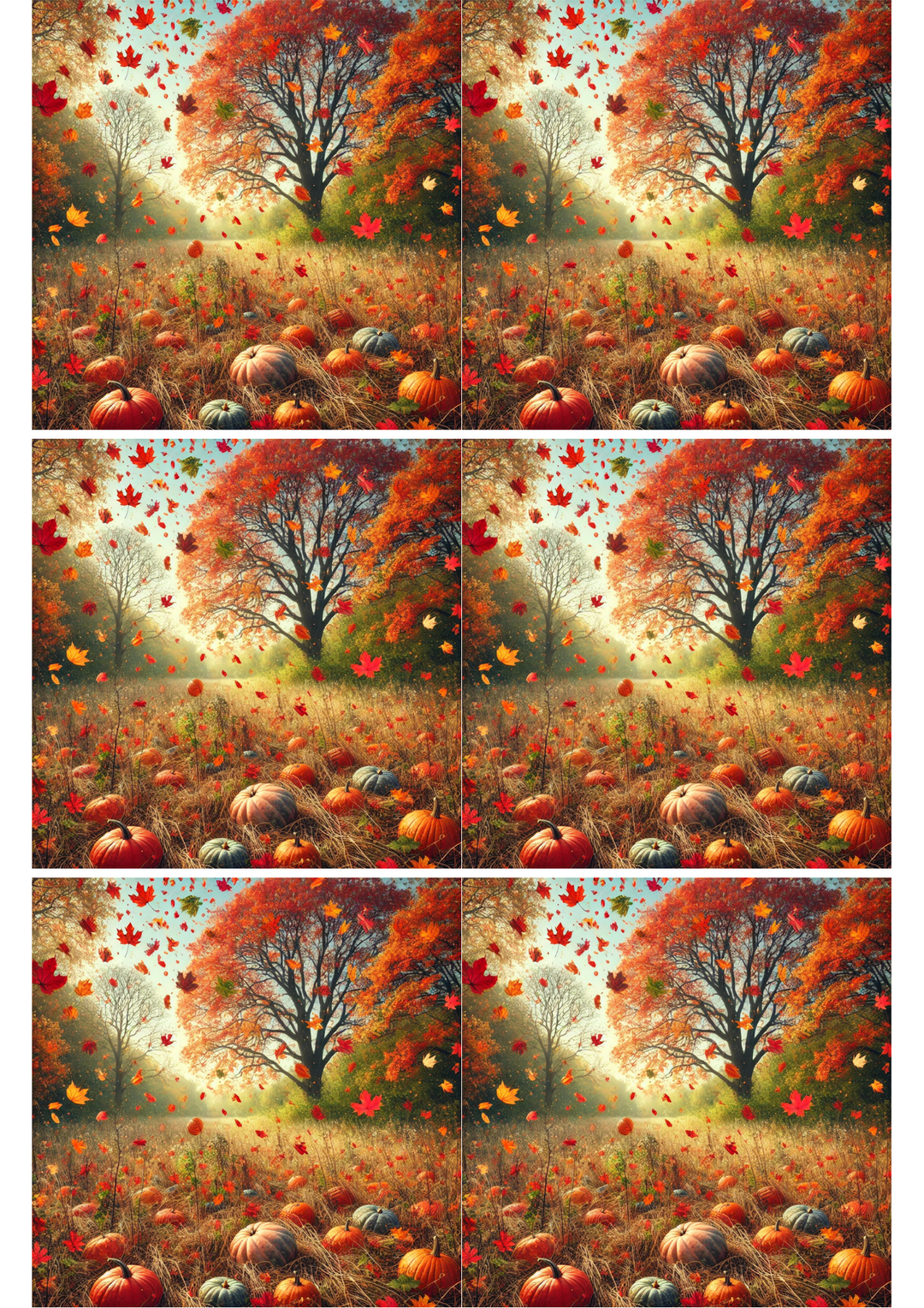 Reispapier für Decoupage-Kürbisse 3 Collage Kat. Nr. 2571