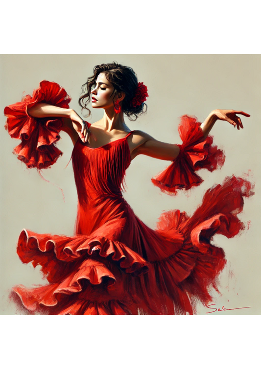 Rice Paper For Decoupage Flamenco Dancer Full Cat. No. 2990