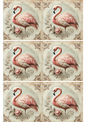 Rice Paper for Decoupage Flamingo Shabby Chic Collage Cat. No. 1890