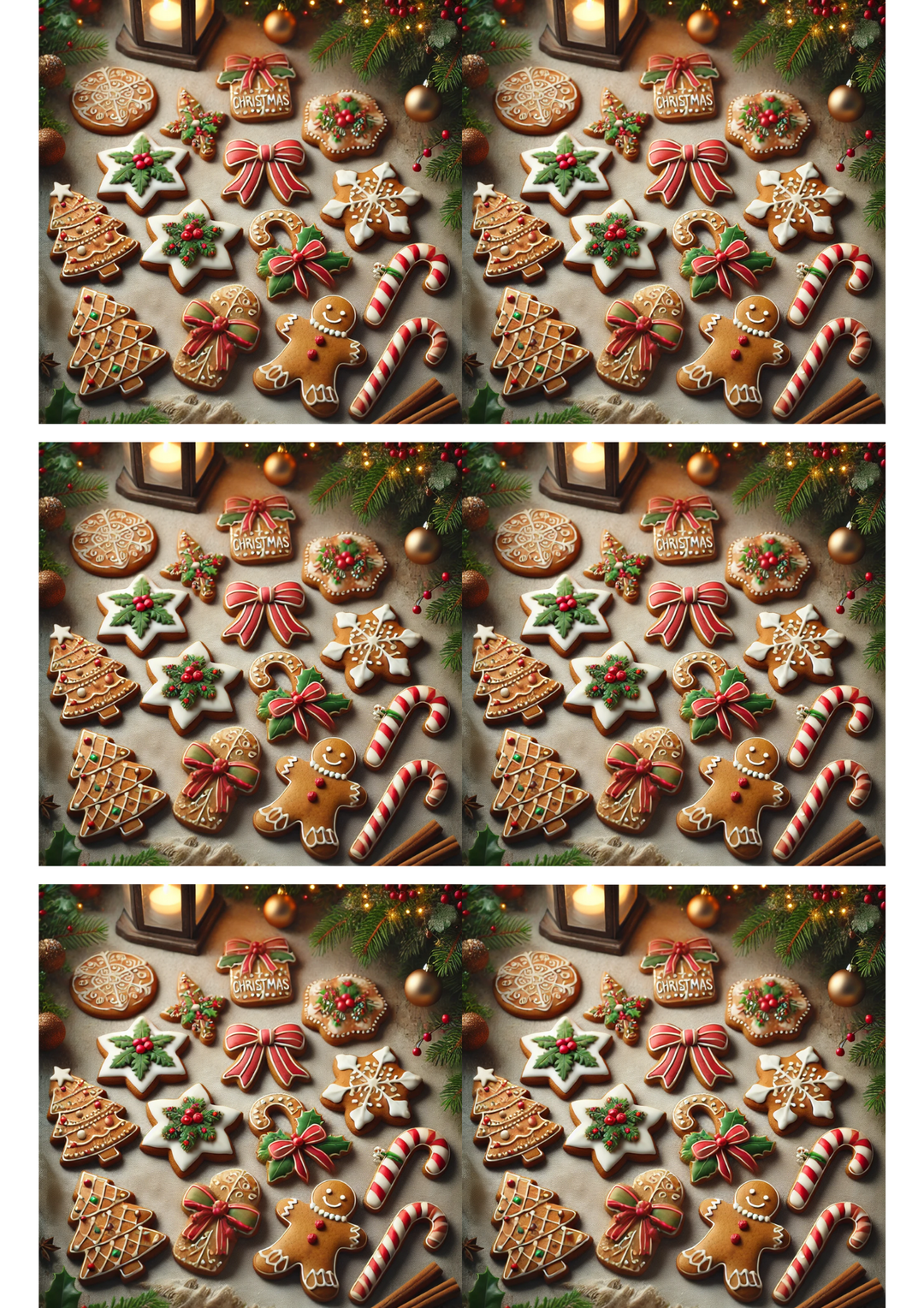 Reispapier für Decoupage Lebkuchen-Collage Kat. Nr. 2997