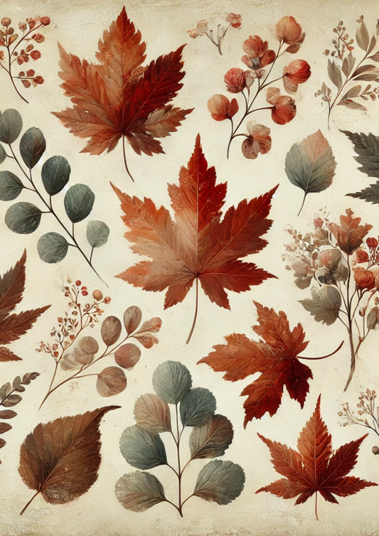 Rice Paper For Decoupage Autumn Leaves Full Cat. No. 3020