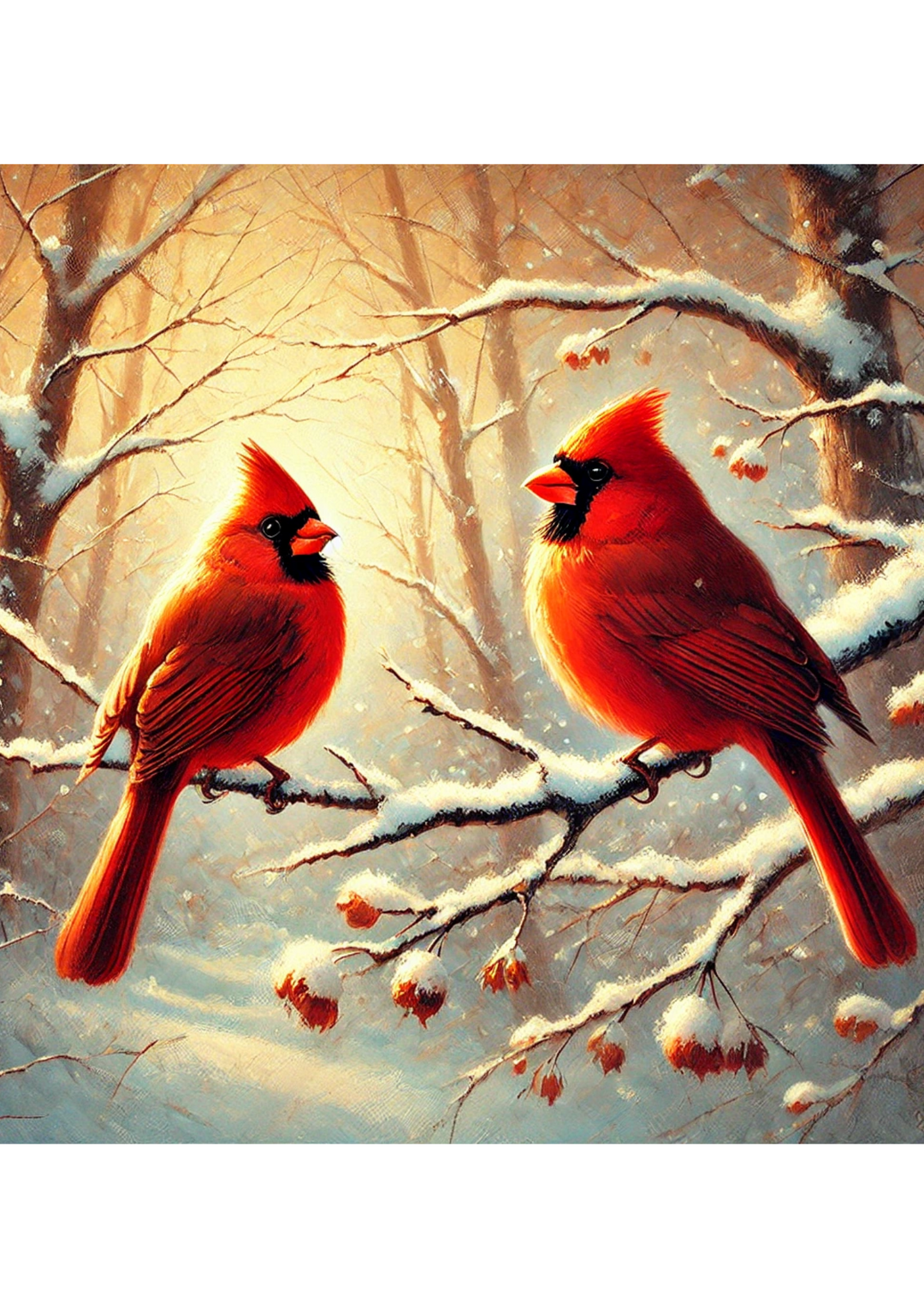 Reispapier für Decoupage Cardinals 2 Full Kat. Nr. 2752