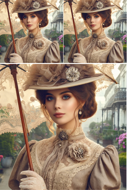 Rice Paper For Decoupage Victorian Woman 2 Collage Cat. No. 597