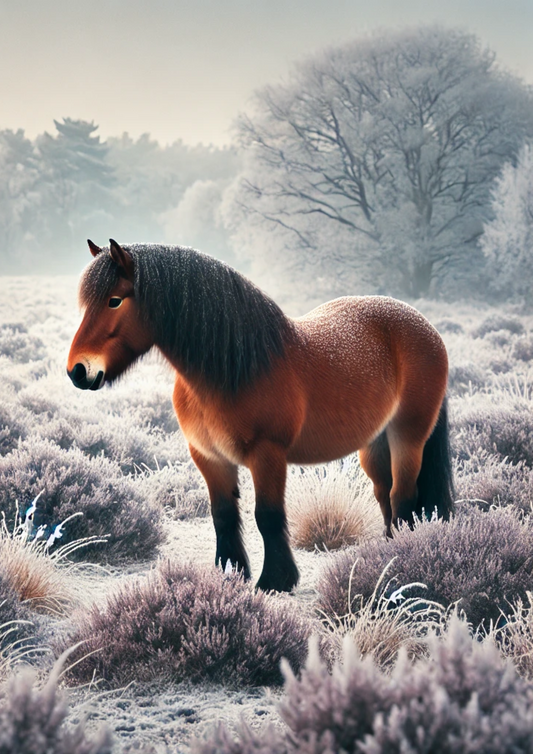 Papel de arroz para decoupage Caballo en campo de brezos N.º de catálogo completo 2754