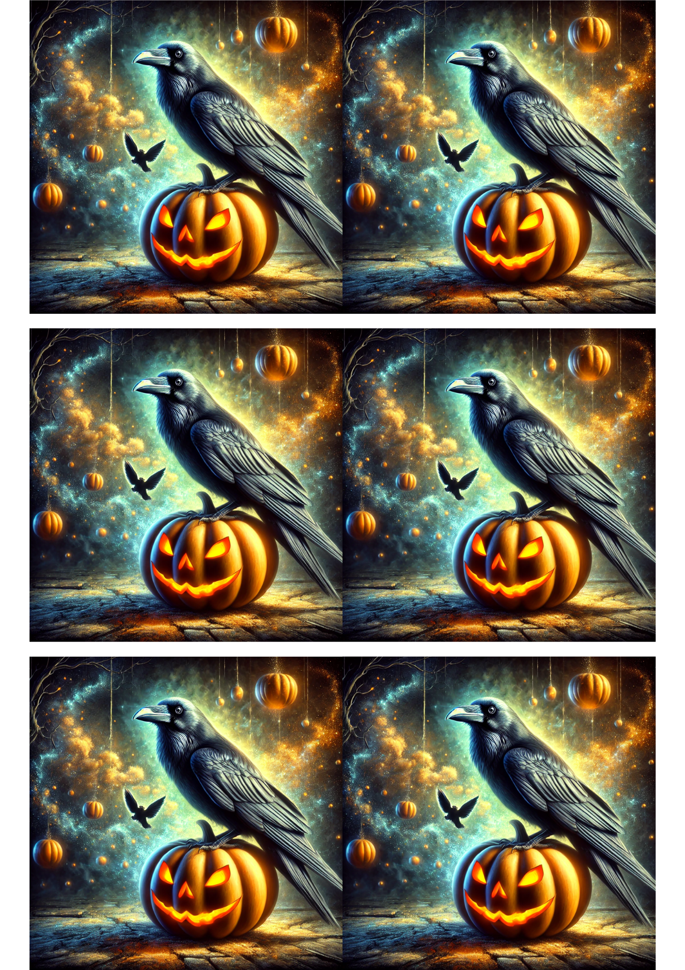 Raven Ripped Paper Effect Rice Paper For Decoupage Raven Halloween 2 Collage Cat. No. 2853 – The ...