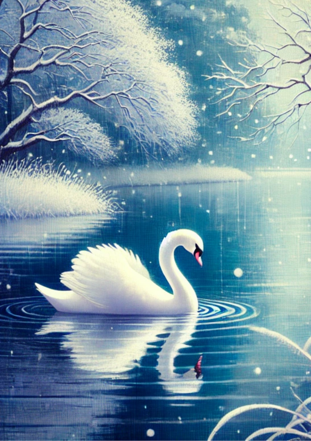 Pink Swan Rice Paper Rice Paper For Decoupage Swan Winter Full, Cat. No. 2057 – The Secrets ...
