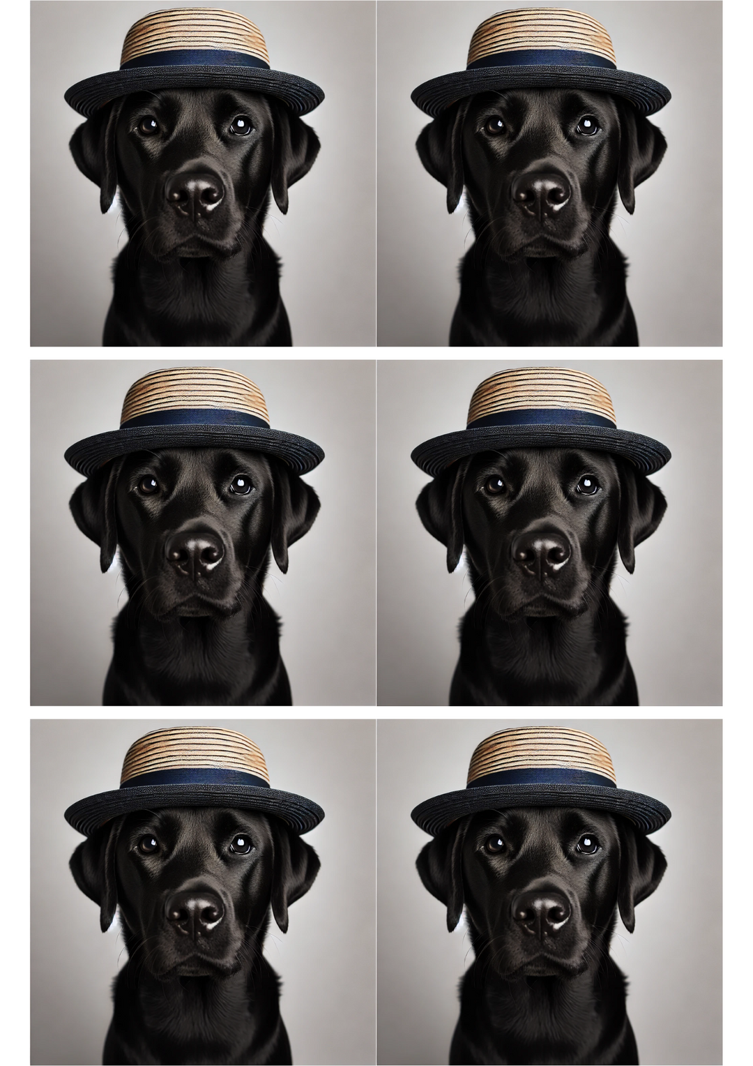 Reispapier für Decoupage Labrador Collage Kat. Nr. 2591