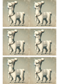 Rice Paper for Decoupage Llama Vintage Collage Cat. No. 1680