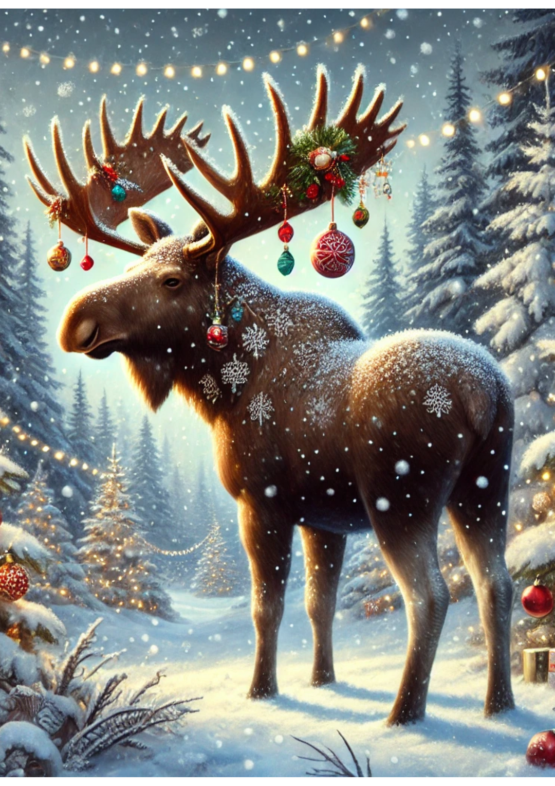 Rice Paper For Decoupage Moose Full Cat. No. 3052