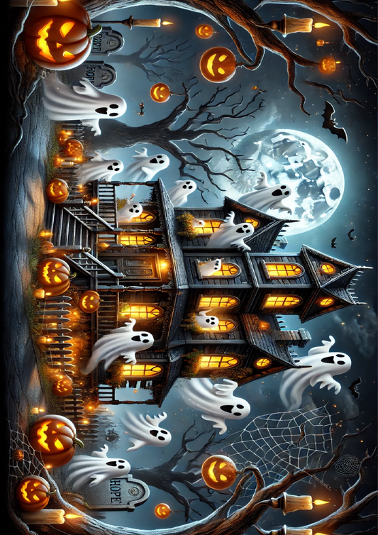 Rice Paper for Decoupage Haunted House Full Cat. No. 1631