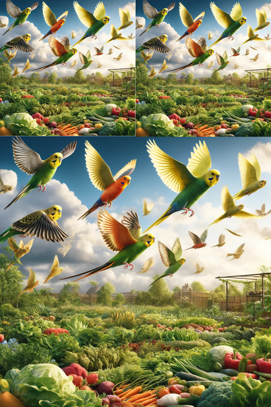 Rice Paper for Decoupage Budgies and Vegetables Cat. No. 251