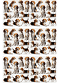 Rice Paper For Decoupage Beagle Dog Mix Collage Cat. No. 3091