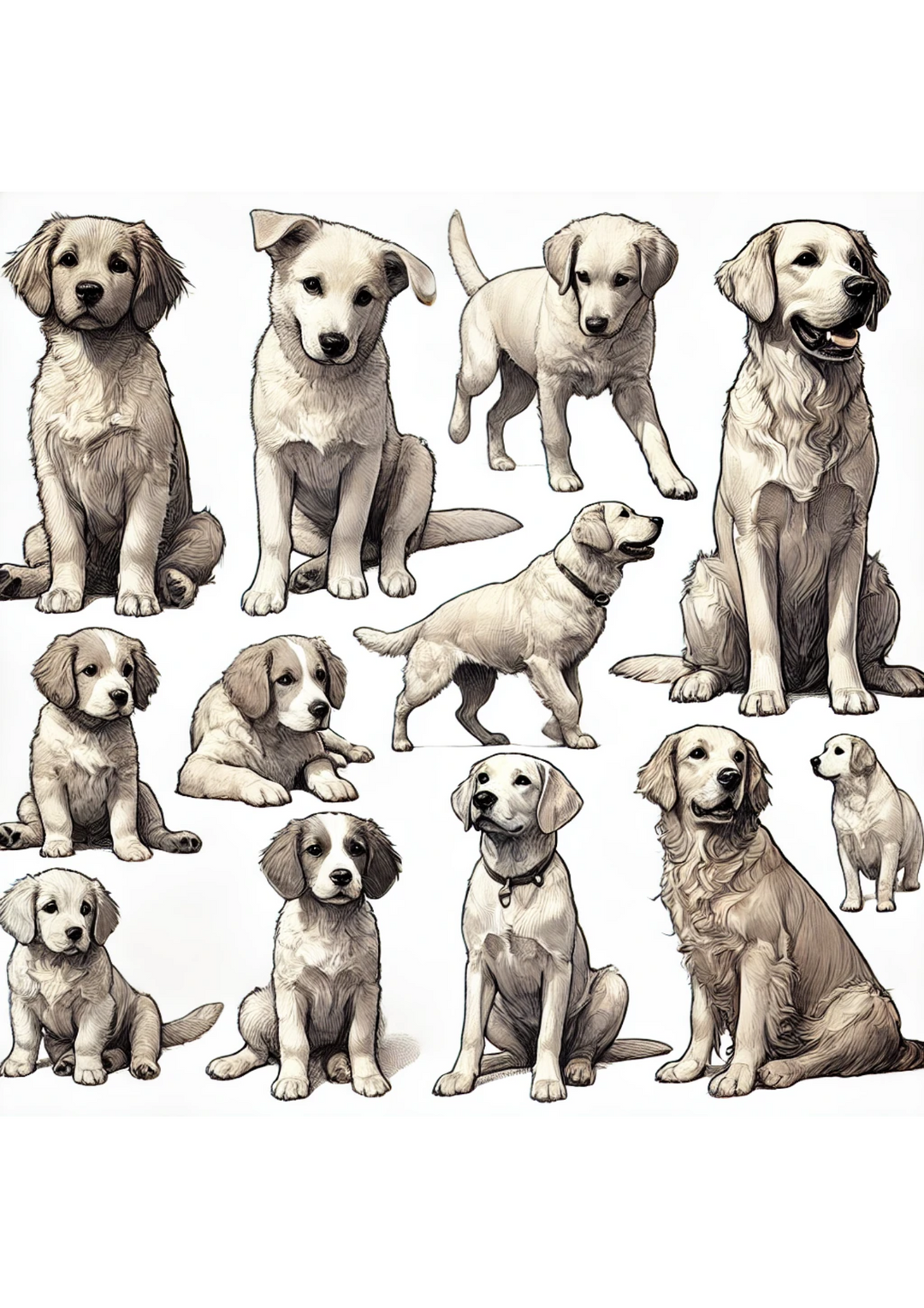 Rice Paper For Decoupage Dogs Mix Full Cat. No. 3094