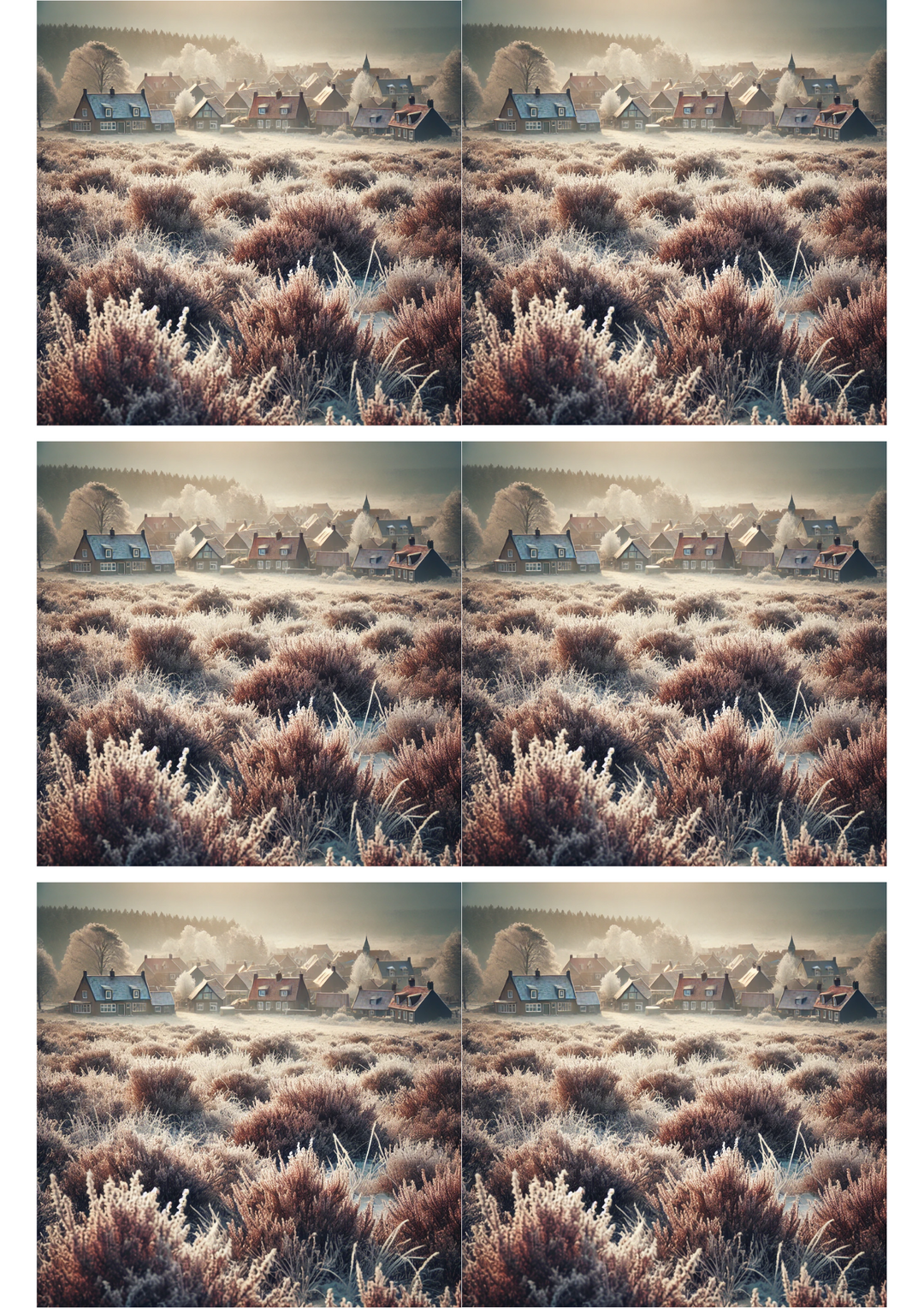 Reispapier für Decoupage Heather Field Collage Kat. Nr. 2761