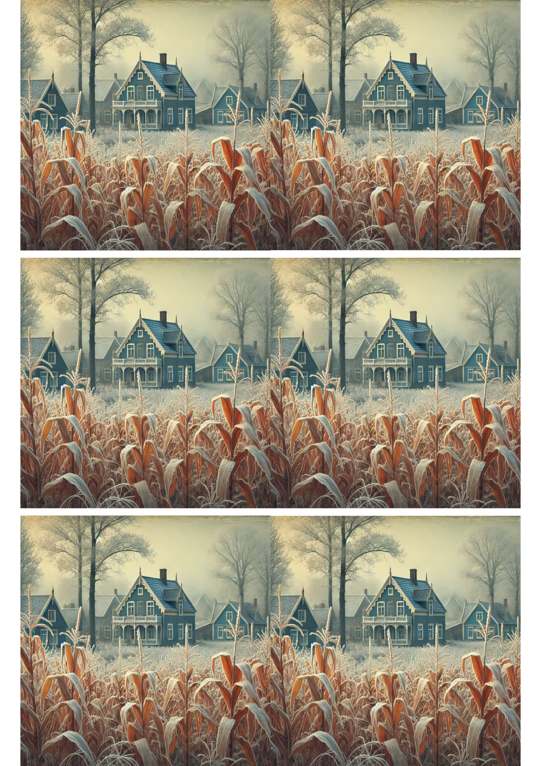 Reispapier für Decoupage-Maisfeld-Collage Kat. Nr. 2763