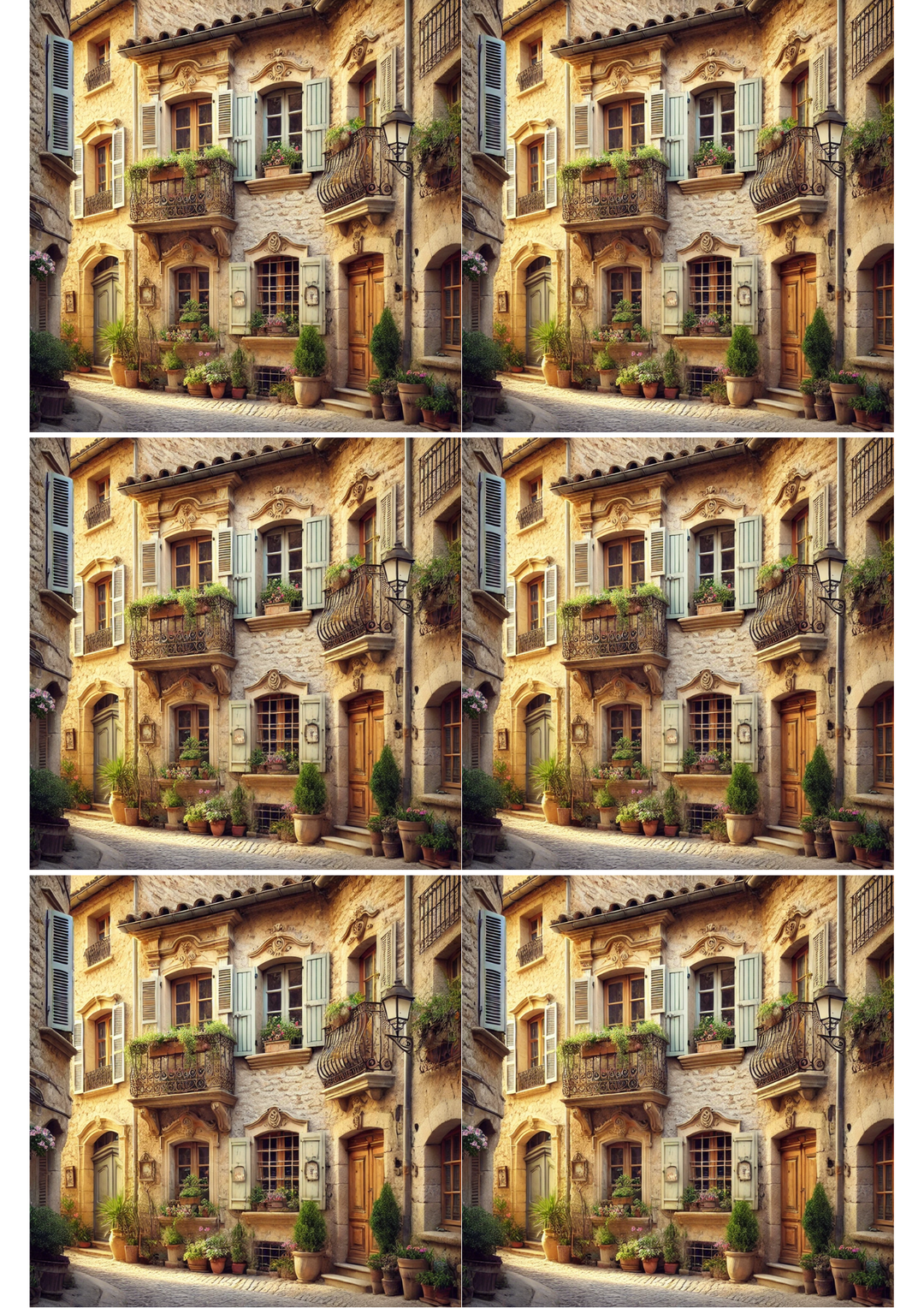 Collage Paper Rive Window Rice Paper For Decoupage Windows In Provence Collage Cat. No. 2613 ...