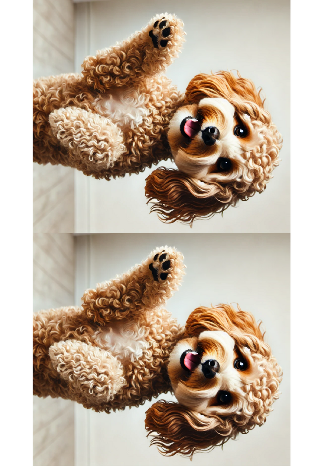 Reispapier für Decoupage Cockapoo Collage von zwei Kat. Nr. 2626