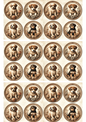 Rice Paper For Decoupage Dogs Puppies In Ovals Collage Cat. No. 3101