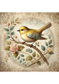 Rice Paper For Decoupage Bird On Branch Shabby Chic Full Cat. No. 2293