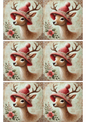 Rice Paper For Decoupage Young Reindeer Shabby Chic Collage Cat. No. 2329