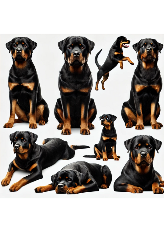 Rice Paper For Decoupage Rottweiler Dog Full Cat. No. 3118