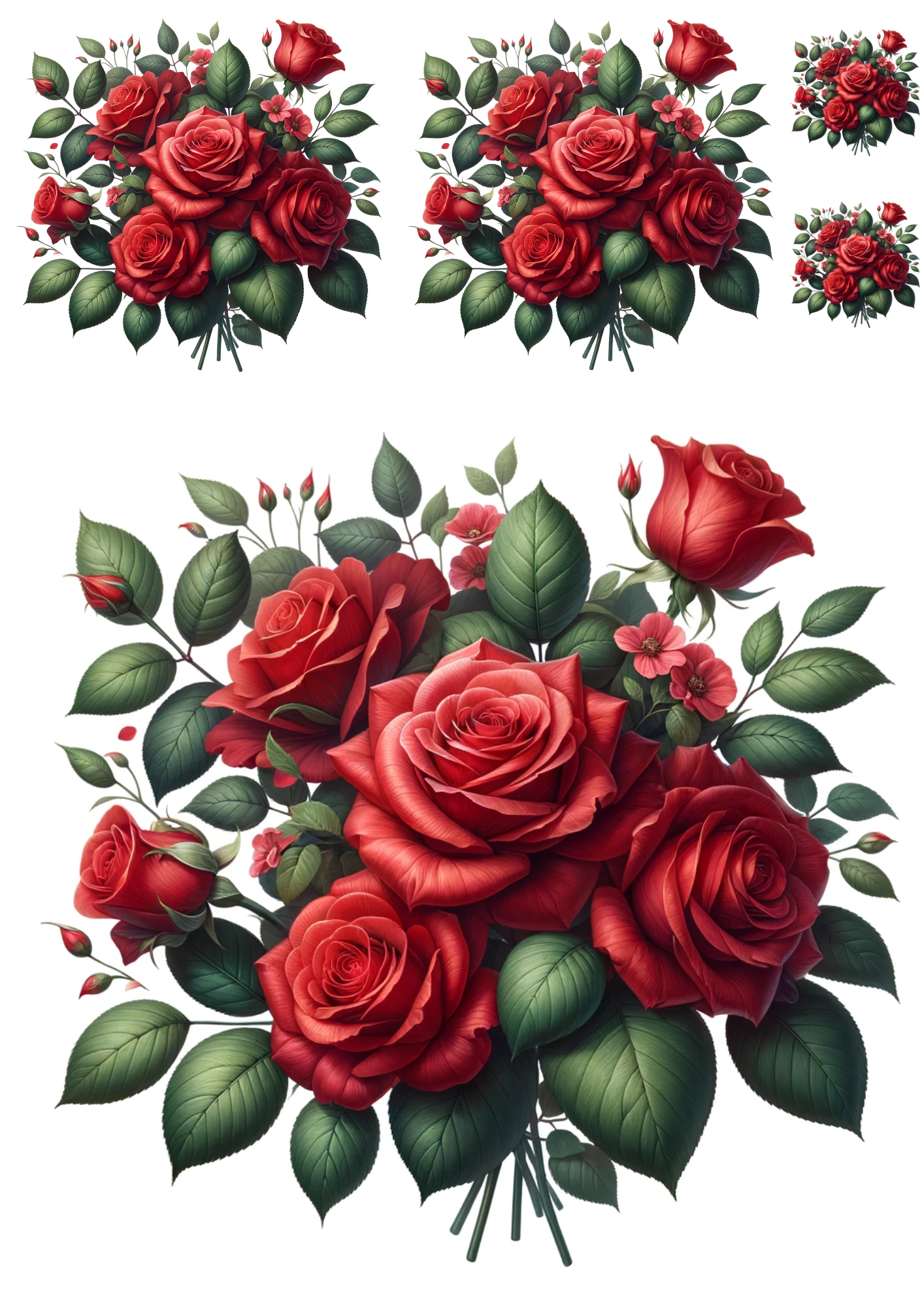 Red Roses Collage Rice Paper For Decoupage Red Roses Collage Cat No. 1043 – The Secrets ...