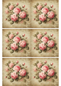 Rice Paper For Decoupage Shabby Chic Rose Bouquet Collage Cat. No. 2369