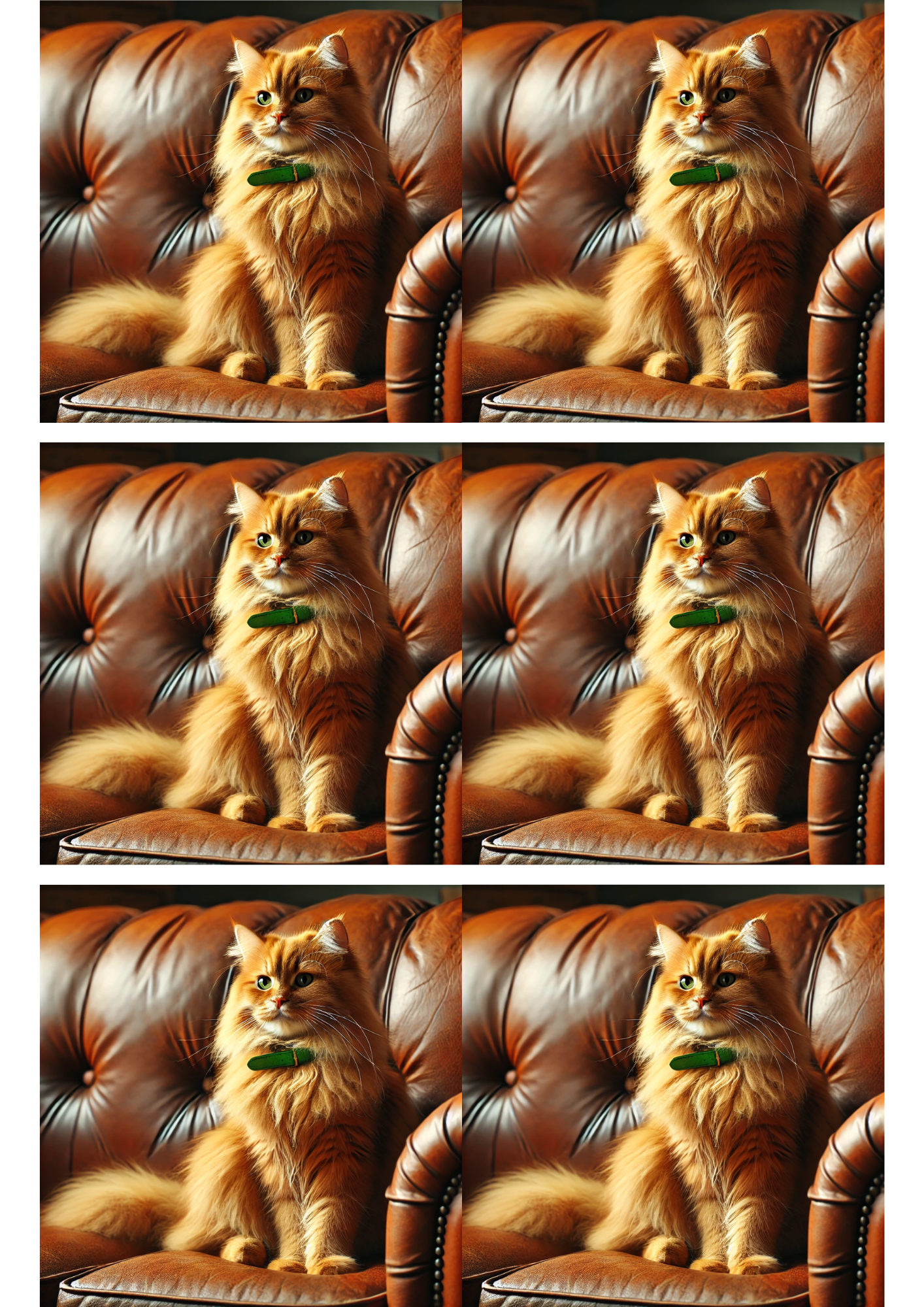 Rice Paper For Decoupage Ginger Kitty Collage Cat. No. 3139