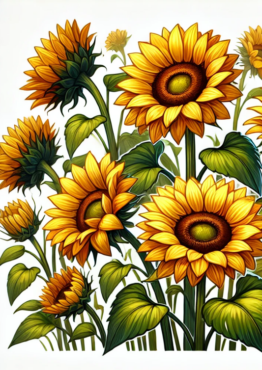 Rice Paper For Decoupage Sunflowers 3 Full Cat. No. 2458