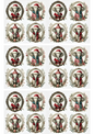 Rice Paper For Decoupage Elephants In Ovals Collage Cat. No. 3155