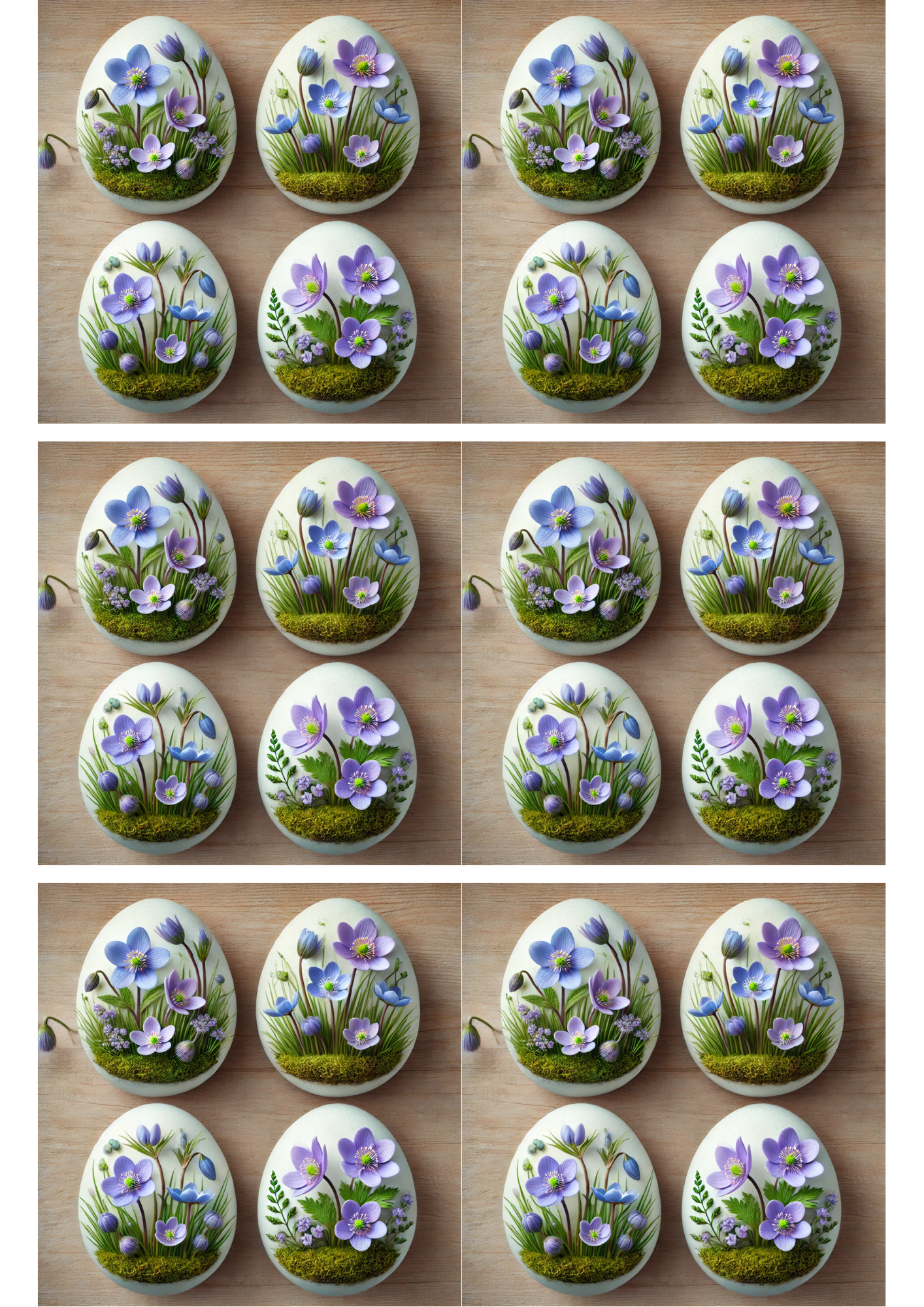 Rice Paper For Decoupage Easter Eggs Collage Cat. No. 3157