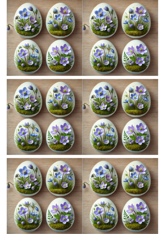 Rice Paper For Decoupage Easter Eggs Collage Cat. No. 3157