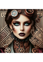 Rice Paper For Decoupage Steampunk Woman Full Cat. No. 3160