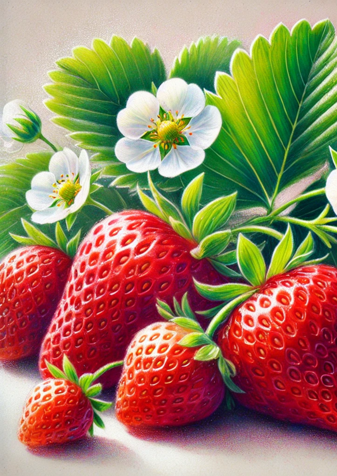 Reispapier für Decoupage Erdbeeren Voll Kat. Nr. 2544