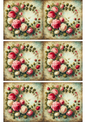 Rice Paper For Decoupage Vintage Rose Garland Collage Cat. No. 2639