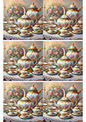 Rice Paper For Decoupage Tea Set Vintage Collage Cat. No. 2641