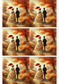 Rice Paper For Decoupage Victorian Couple Collage Cat. No. 3181
