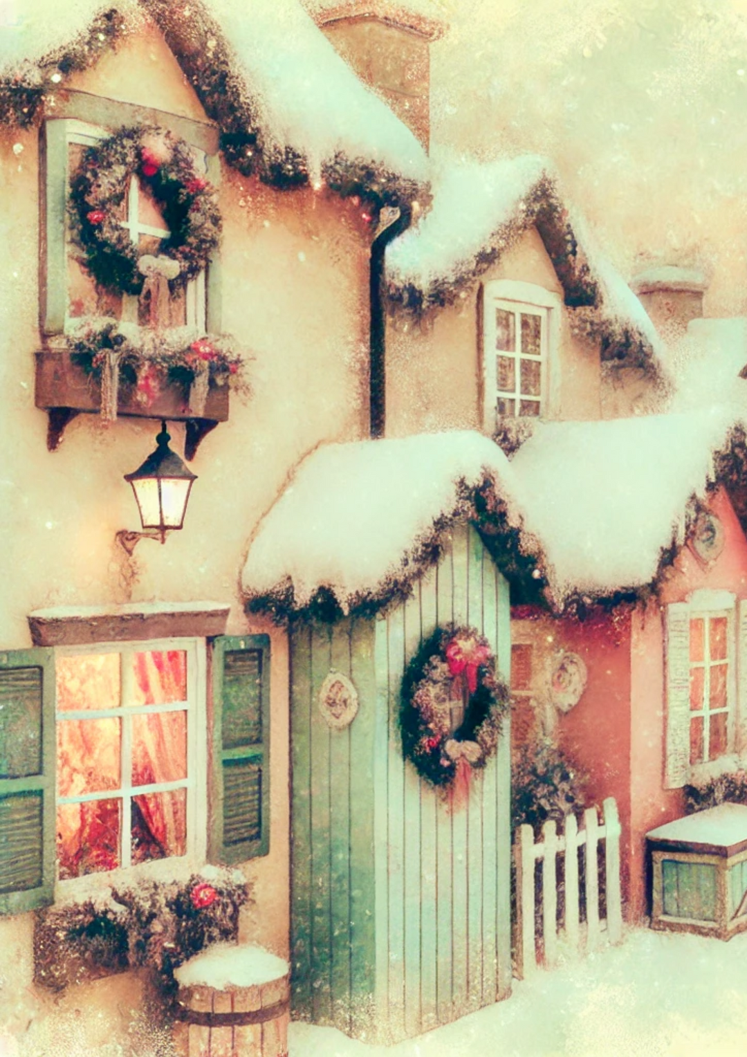Reispapier für Decoupage Winter Village 2 Full Kat. Nr. 2782