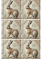 Rice Paper For Decoupage Hare Shabby Chic Collage Cat. No. 2721