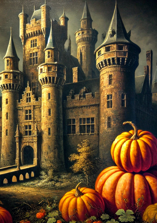 Papel de arroz para decoupage Castillo de Halloween completo Cat. No. 2730