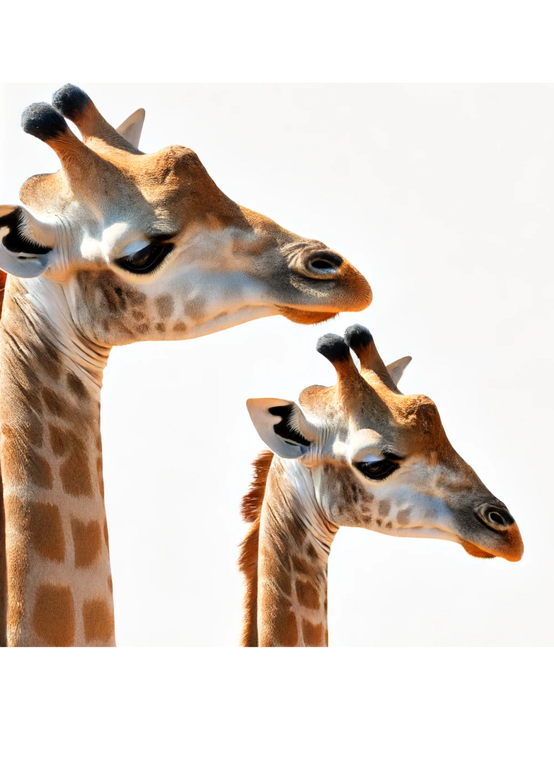 Reispapier für Decoupage, Giraffe mit Giraffenbabys, 2 vollständige Kat.-Nr. 1420
